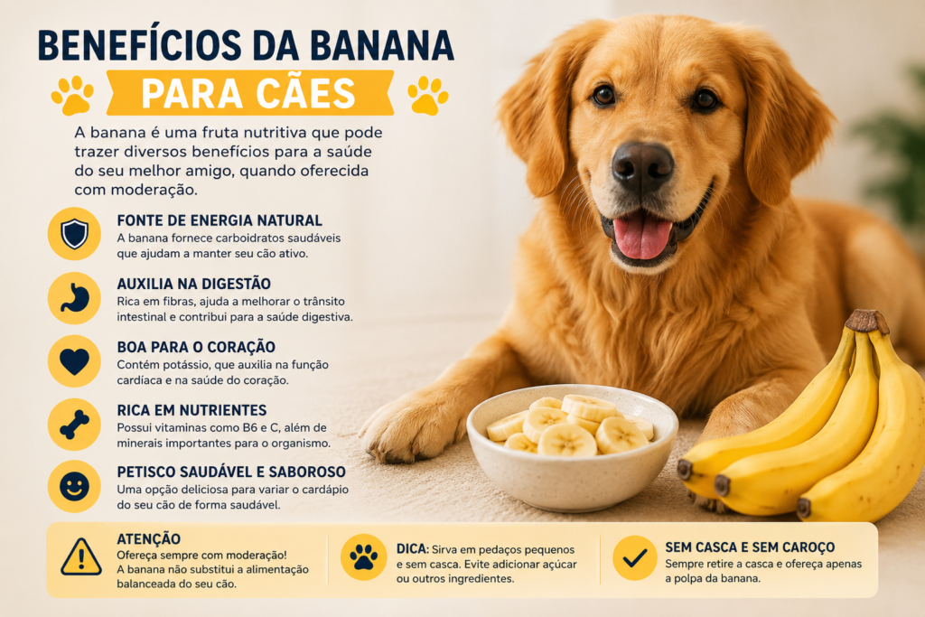 Benefícios da banana para cães