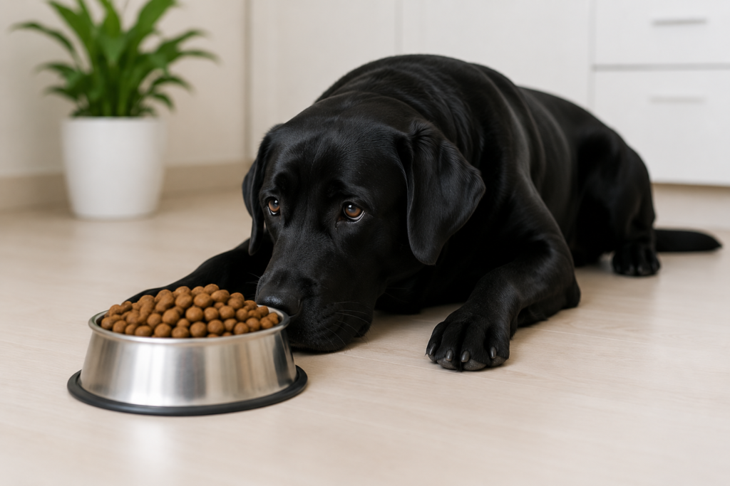 Alimentação inadequada pode causar cachorro vomitando amarelo