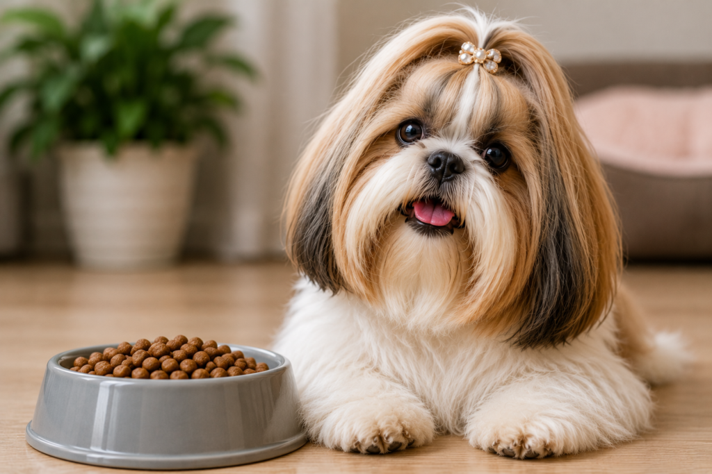 Sinais de que a ração está fazendo bem para o Shih Tzu