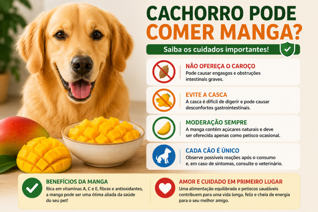 Cuidados ao oferecer manga para cachorro e benefícios da fruta para a saúde canina 🥭🐶